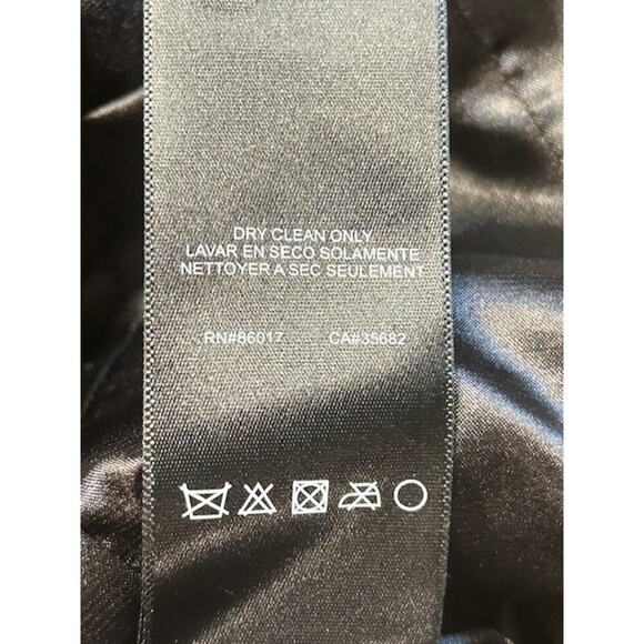 Bebe Black Satin Panel Bodycon Mini Dress with Embellished Halter Neck – Size M - Picture 5 of 7